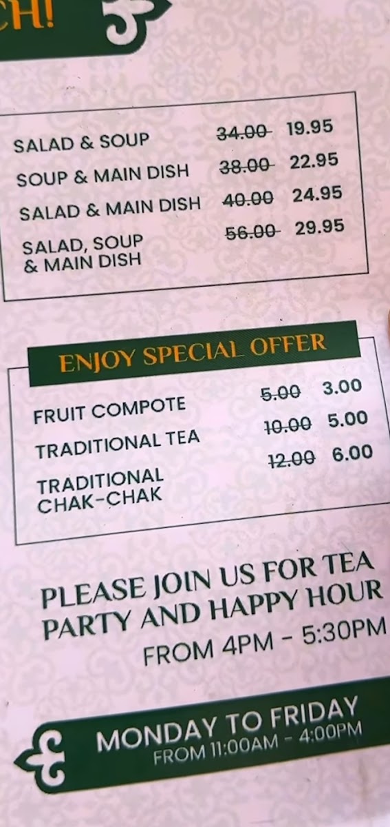 FARIDA - Finest World Dishes Menu - Image 5